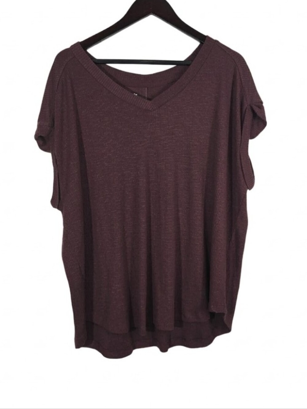 24/7 Maurices short sleeve textured top